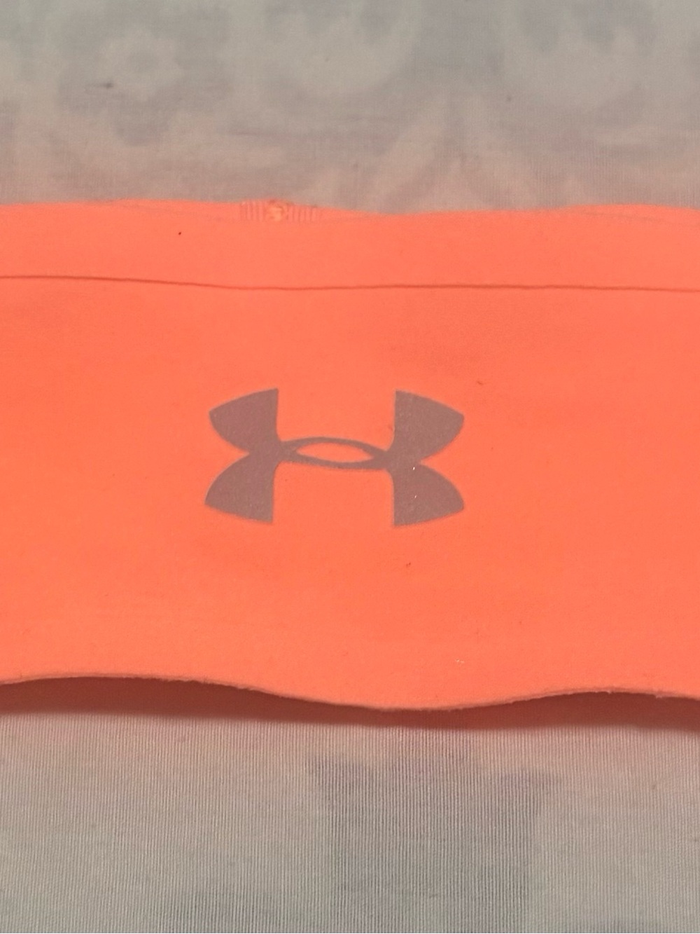 Under Armour Girls' Neon Coral Leggings with Reflective Logo